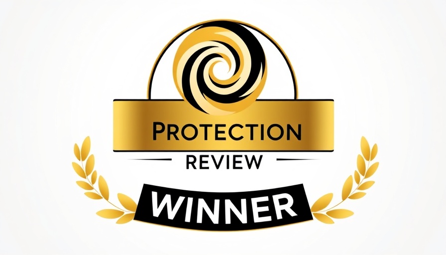 2024 Protection Review award emblem for data driven underwriting automation winner.