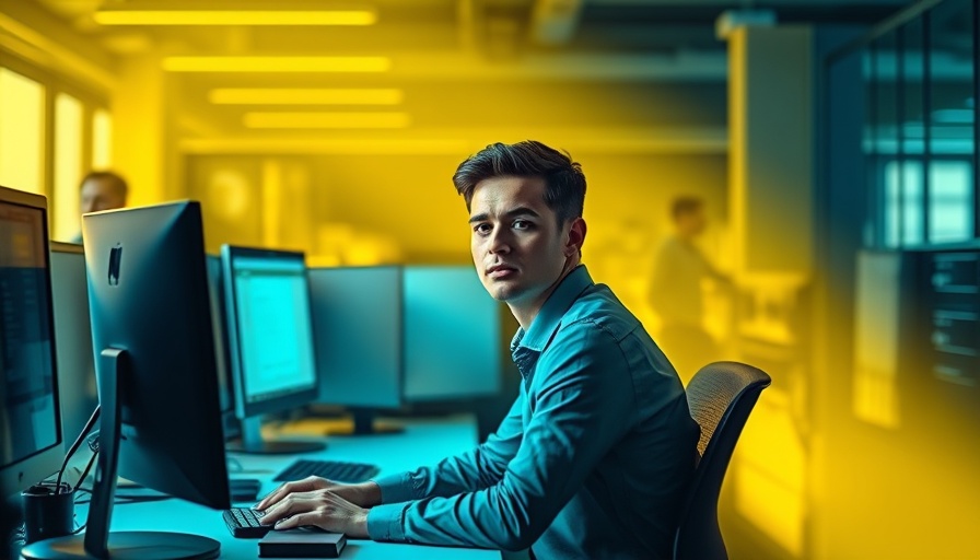 AI impact on jobs for younger workers in an office setting.