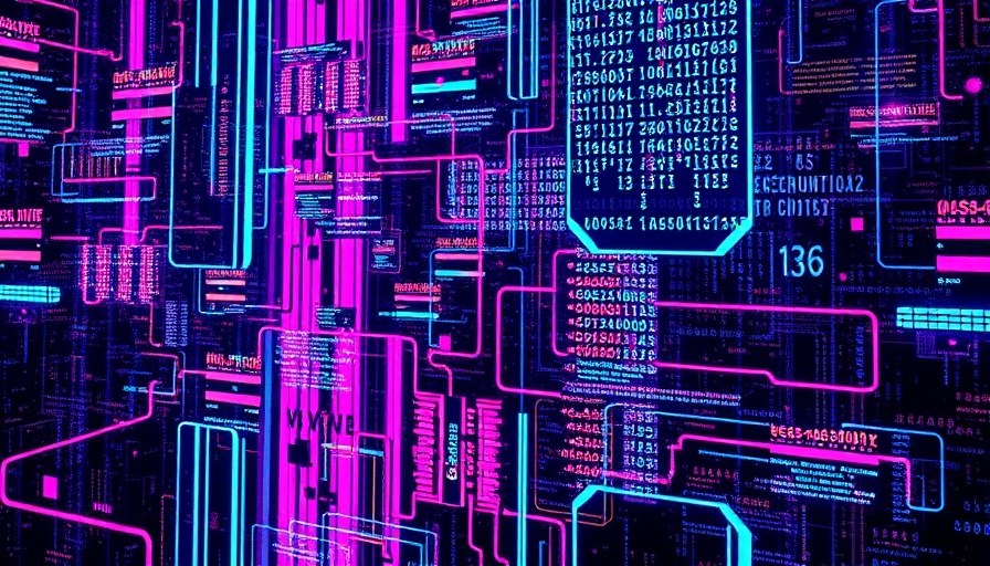 Abstract colorful coding screens in glitch art style representing vibe coding.