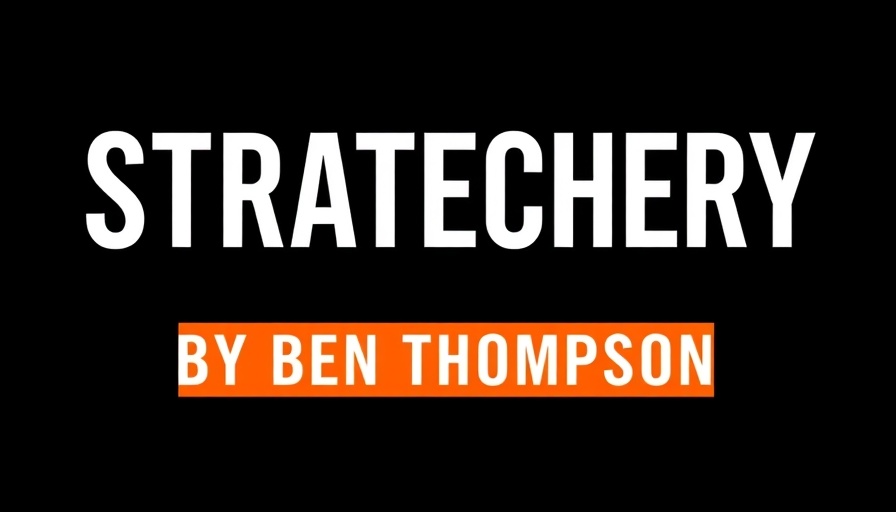 Minimalistic digital banner featuring bold text and tech icon design.