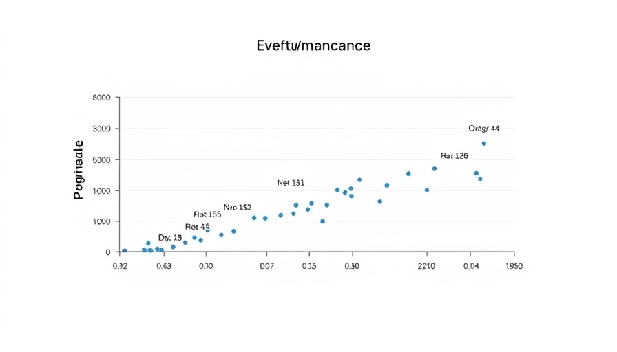 Graph of performance vs time showing AI tech business growth.
