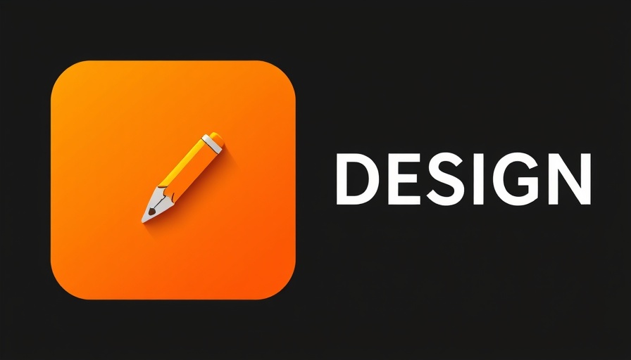 Minimalist design featuring a stylized pen on orange and text on black, AI infrastructure for business growth