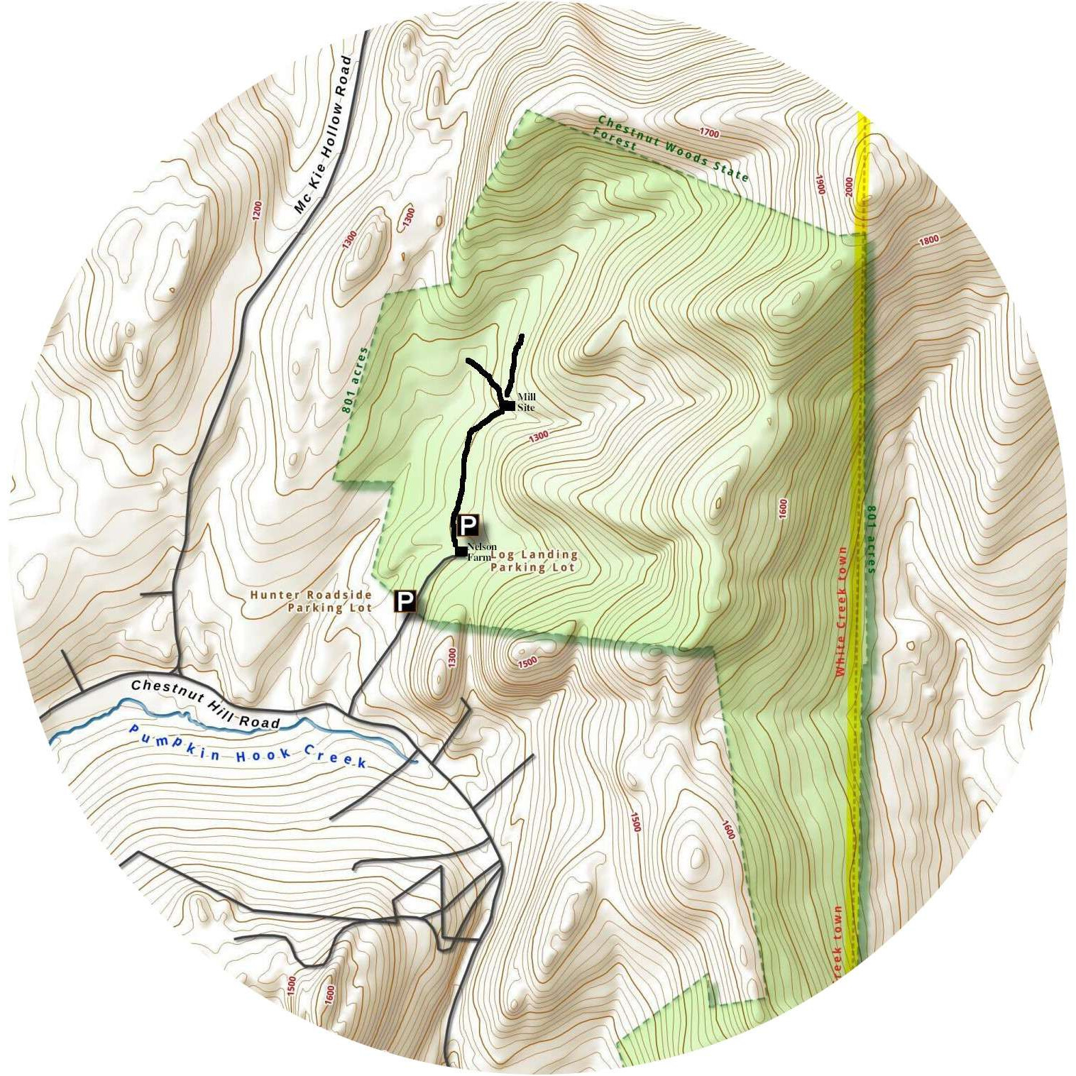 Serene 19th-century landscape in White Creek, New York, showcasing the William B. Nelson farmstead.