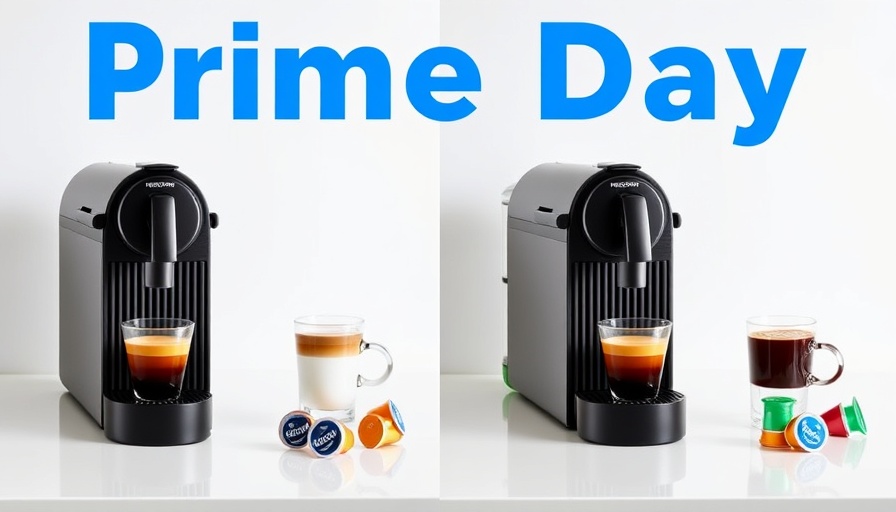 October Prime Day Nespresso deals showcasing two coffee machines.
