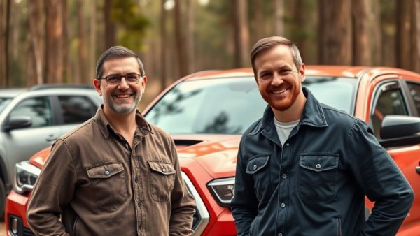 Toyota Bonus Bucks Owners Tournament attendees posing by a truck.