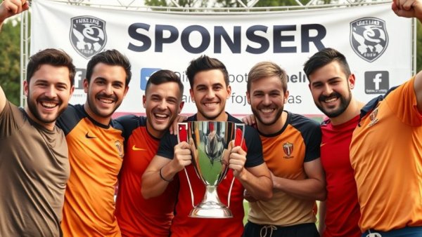 Alabama fishing group celebrating with trophy at event.