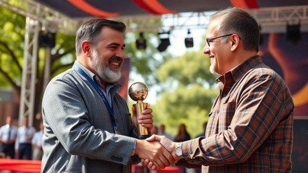 Award ceremony at ultimate angler championship Alabama fishing.