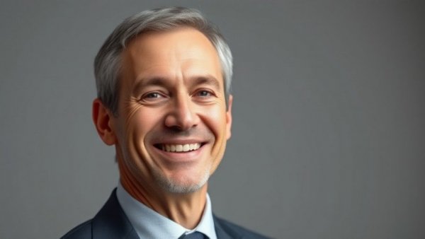 Dometic CFO Departure: Middle-aged businessman in suit smiling.