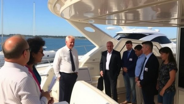Congressman visits Tiara Yachts