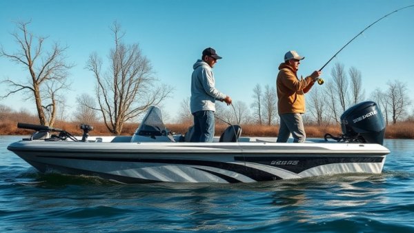 Fishermen using Alabama rig for winter fishing on a lake.