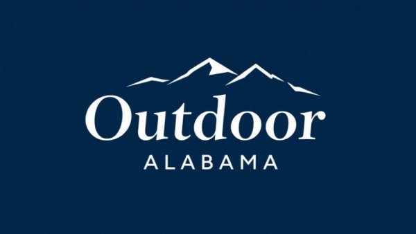 Logo of Outdoor Alabama with topographic lines.