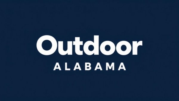 Outdoor Alabama logo on dark topographic background