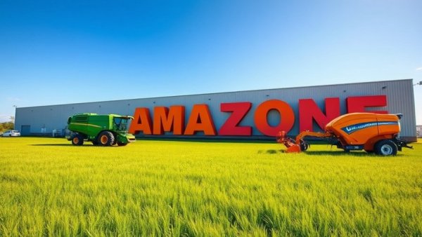 AMAZONE Kansas Expansion industrial building with farm equipment.