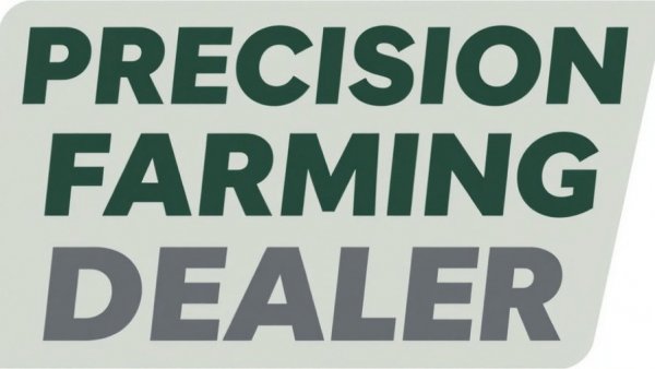 Precision Farming Dealer logo, green and gray text.
