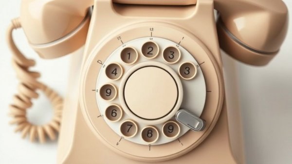 Nostalgic vintage rotary phone capturing Christmas past memories.