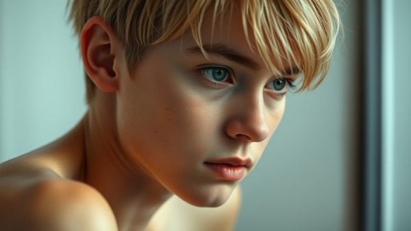 Young person in reflection, embodies healthy living mindfulness meditation.