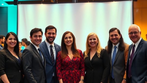 Group photo at ABYC awards 2026 event, smiling attendees.