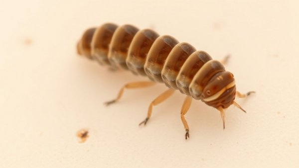Microscopic view of insect larvae, studying calf health management pests.