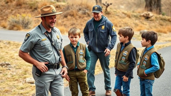 Alabama Junior Park Ranger Program: Ranger teaching kids outdoors