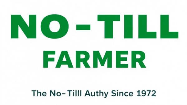 Bold green 'NO-TILL FARMER' logo related to farm equipment.