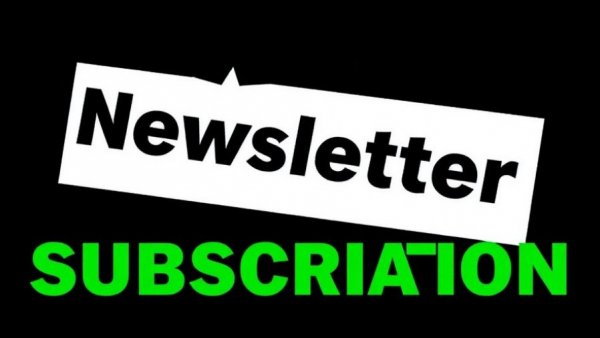 Subscribe banner for newsletter related to fishing events in Wisconsin.