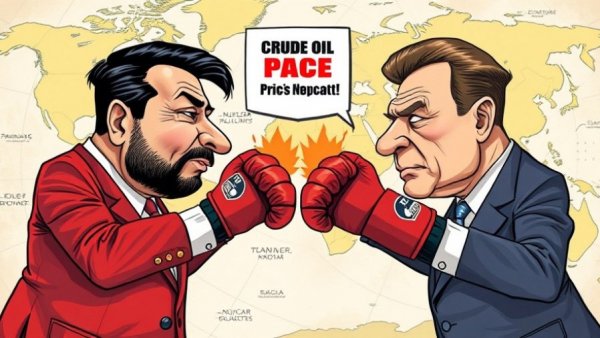 Rising crude oil prices illustrated by political standoff