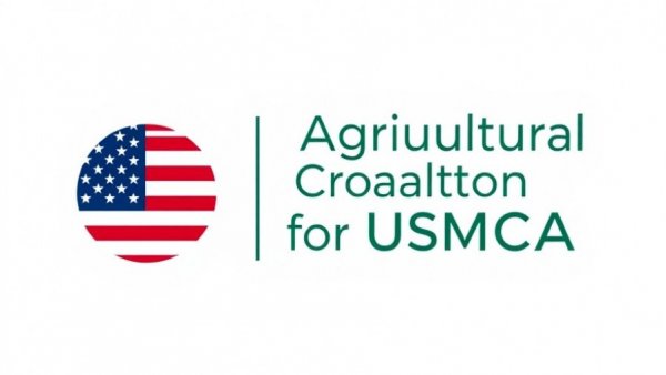 USMCA renewal importance featuring agricultural coalition logo.