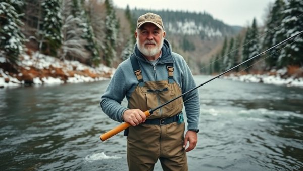 Experienced angler showcasing best fishing waders for 2026.
