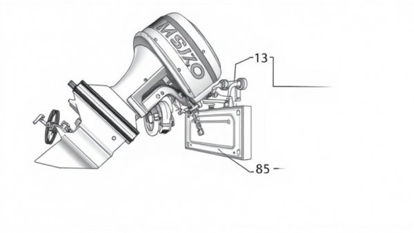 Illustration on how to install a jack plate on an outboard motor.