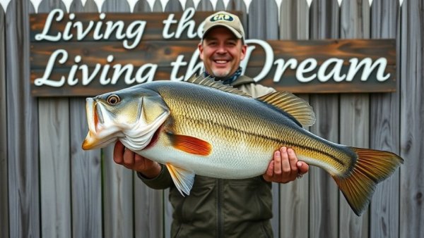 Proud fisherman with big catch at Toledo Bend during pre-spawn.