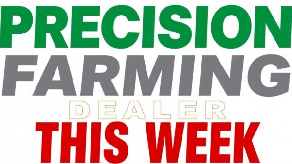 Precision Farming Dealer logo with bold text design.