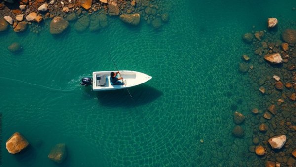 Tranquil river fishing scene, showcasing WaterSMART program benefits.
