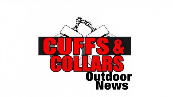 Cuffs & Collars graphic with handcuffs on white background.