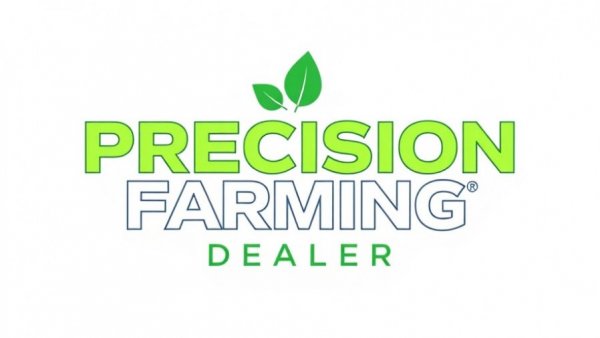 Stylized Precision Farming Dealer logo for spray drone operator compliance