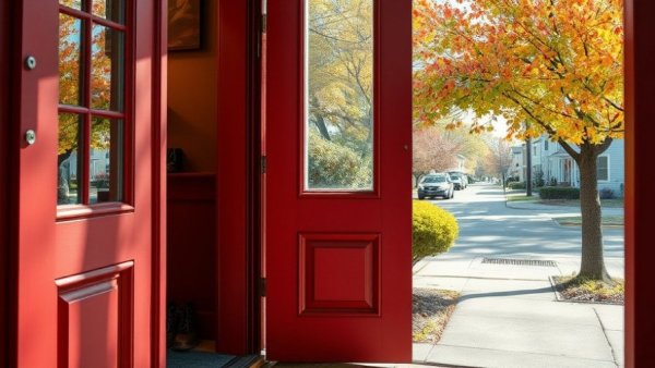 Front door with shoe nook, ideal for farm families