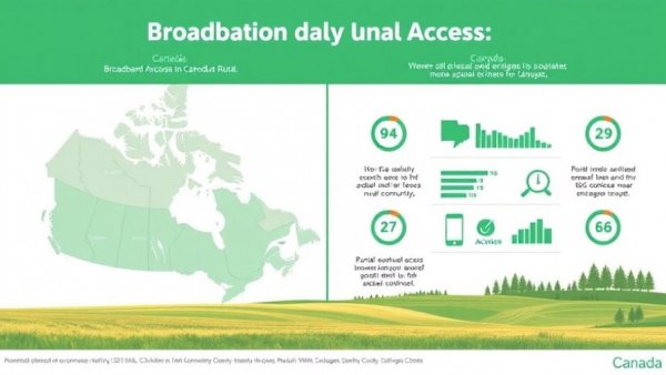 Infographic of broadband access in rural Canada 2023-2024.