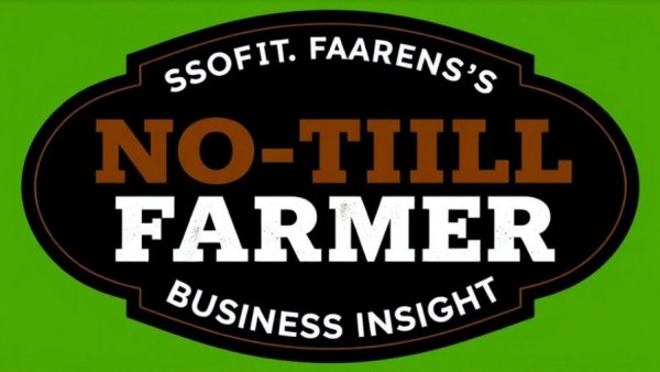 Graphic highlighting no-till farming insights with green background.