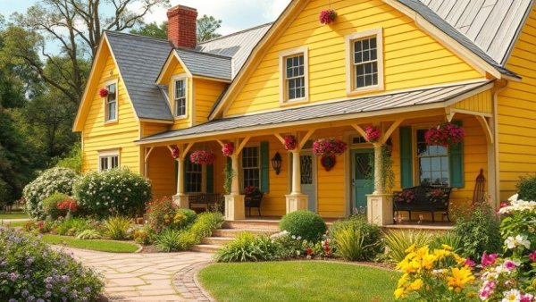 Historic home for farm families with classic rustic architecture.
