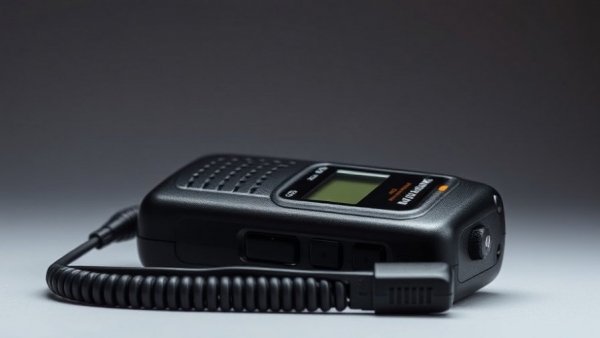 Midland MXT115P PRO MicroMobile GMRS Two-Way Radio with microphone.