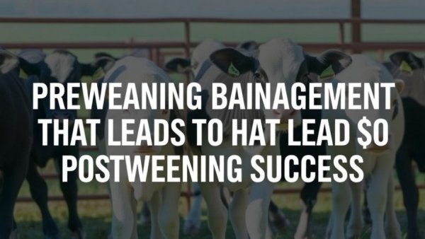 Preweaning Calf Management That Leads To Postweaning Success