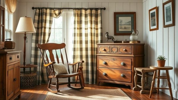 Charming Connecticut country home interior with rustic features