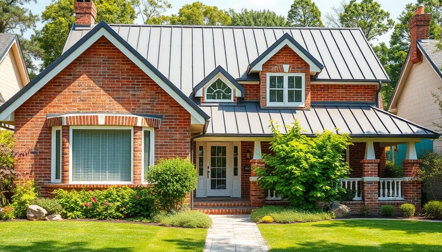 Suburban home illustrating the financial benefits of metal roofing