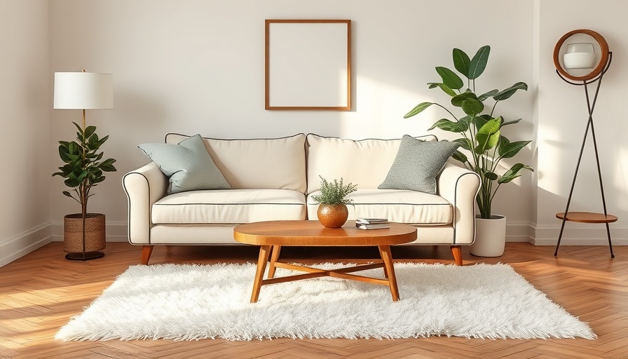 Elegant living room showcasing vintage fall trends with cream sofa.