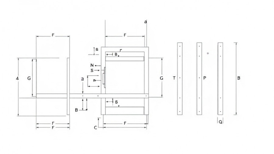 Schematic of DIY entryway hall tree with part dimensions.