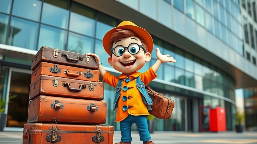 Sneak peek on how to plan a Disney vacation with character and suitcases.