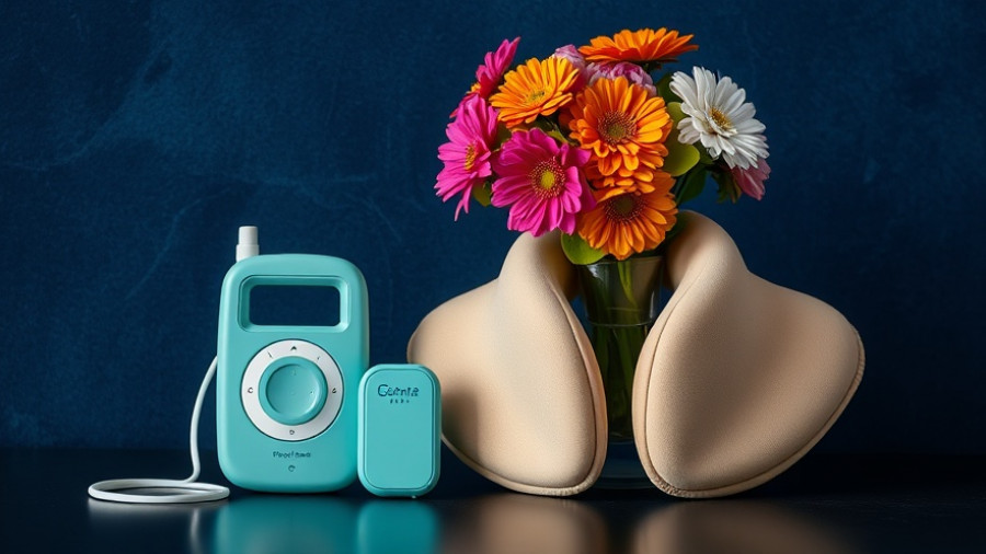 Unique gifts, including safety alarm, neck massager, and floral bouquet.