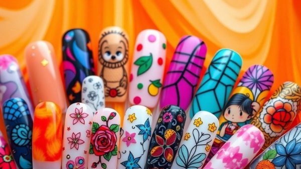 Vibrant collection of the best nail stickers and wraps.