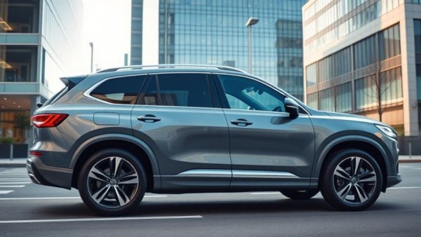 Bestselling Cars 2025: sleek modern SUV in urban setting