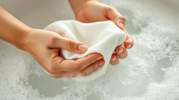 Hand washing laundry in soapy water, exploring 'Is Laundry Stripping Worth Your Time?'