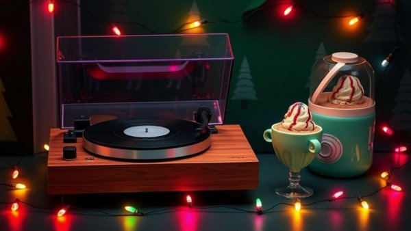 Trendy tech gifts of 2026, including a turntable and smart ring.